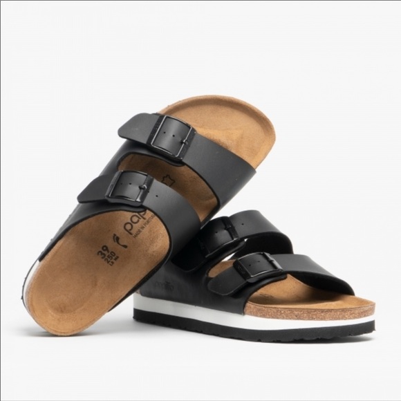 birkenstock papillio platform black